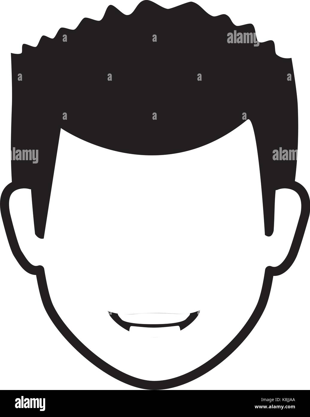 young man head avatar character Stock Vector Image & Art - Alamy