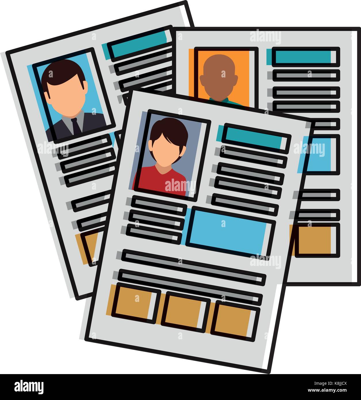 curriculum vitae isolated icon Stock Vector Image & Art - Alamy
