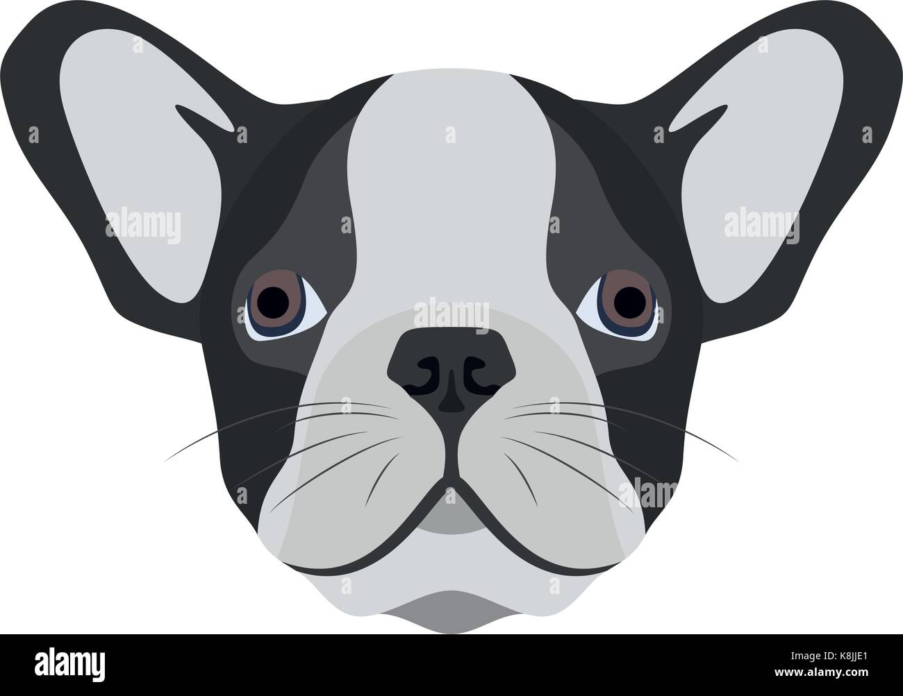 Illustration Dog English bulldog for the creative use in graphic design Stock Vector