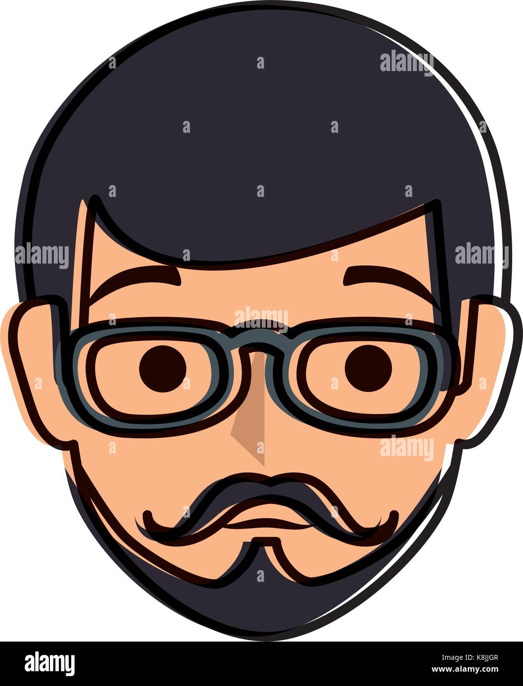 young man head avatar character Stock Vector Image & Art - Alamy