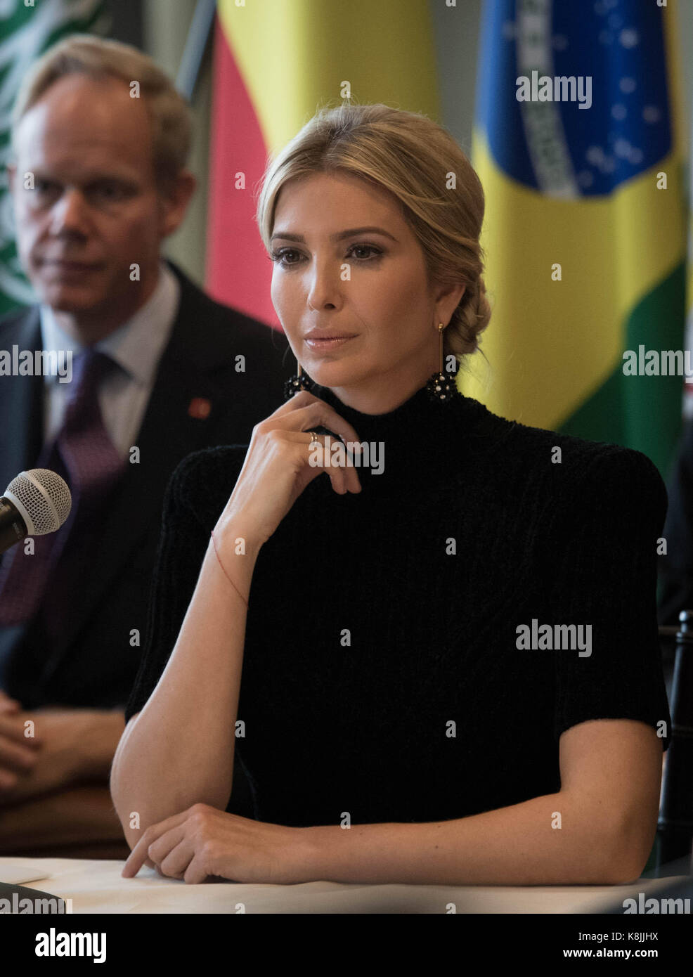 Ivanka Trump attends a meeting chaired by Prime Minister Theresa May