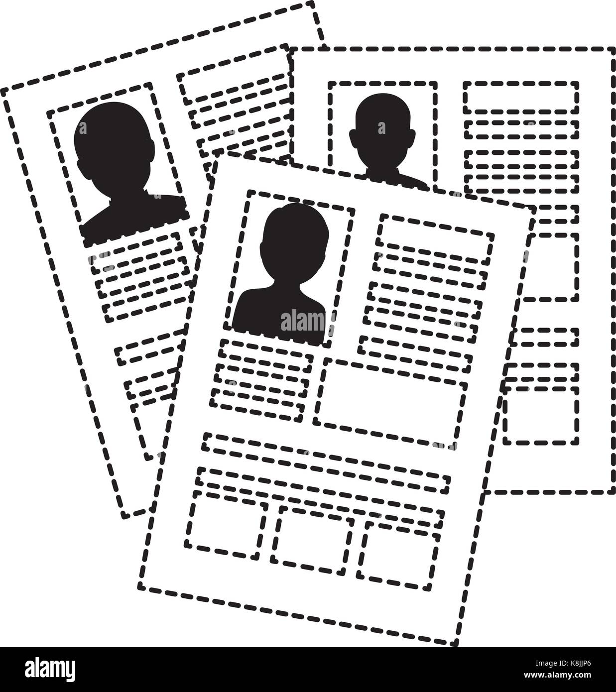 curriculum vitae isolated icon Stock Vector Image & Art - Alamy
