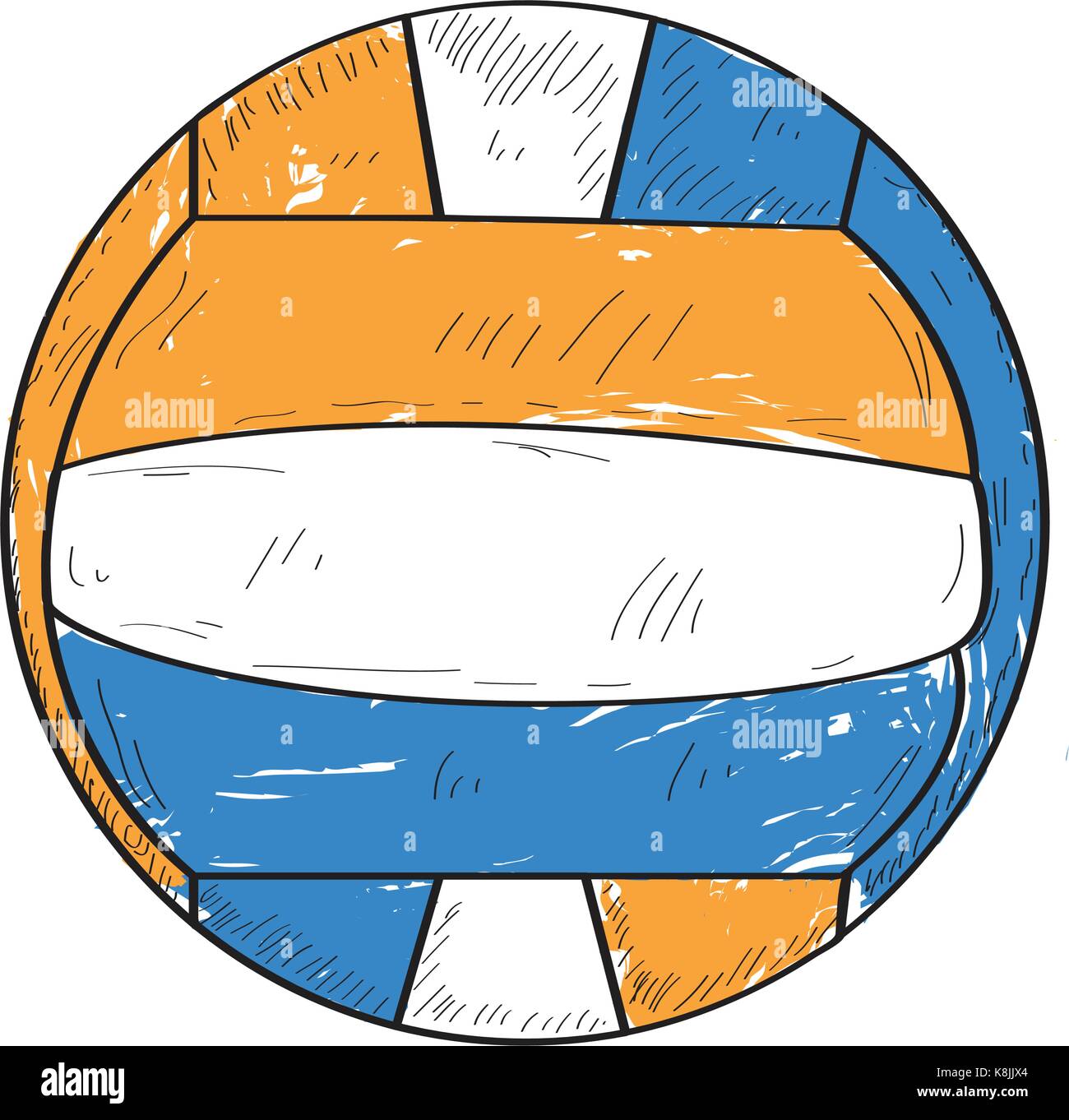 Retro volleyball ball Stock Vector Image & Art - Alamy