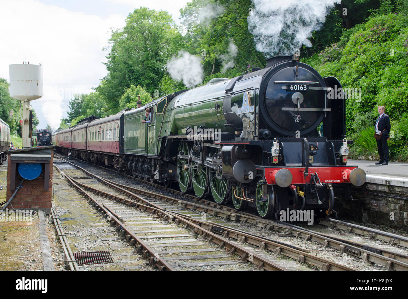 60163 A1 Tornado at the Bodmin and Wensford Railway Stock Photo