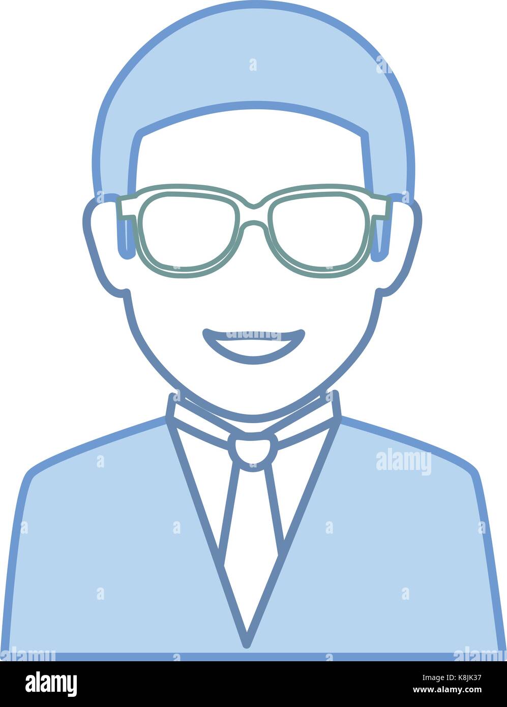 elegant businessman avatar character Stock Vector Image & Art - Alamy