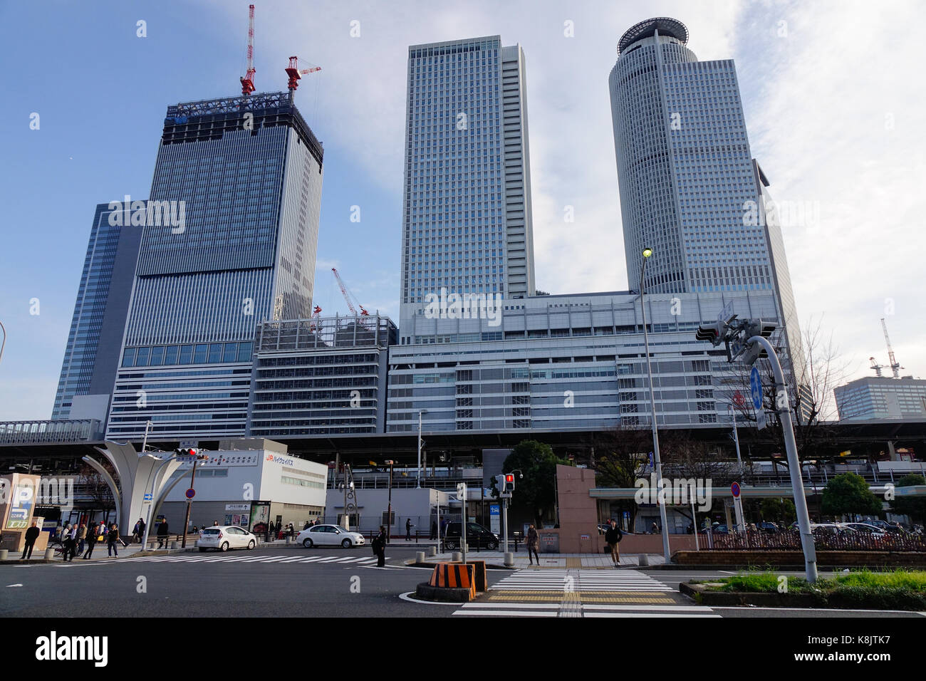 Tokyo, Japan - Dec 25, 2015. Modern buildings at business district in ...