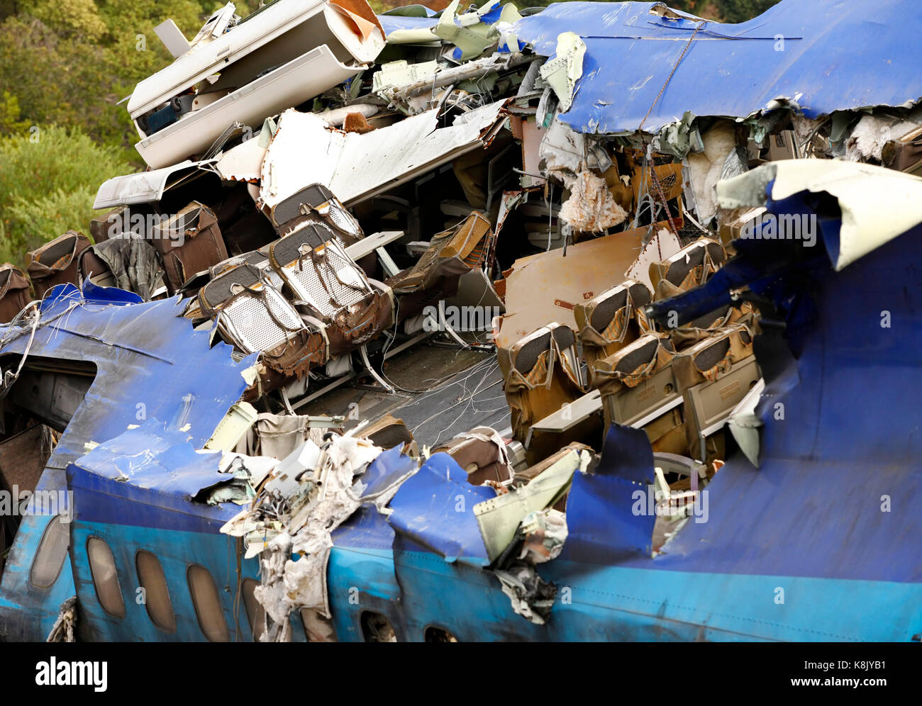 Airplane crash, scene from the movie Stock Photo Alamy