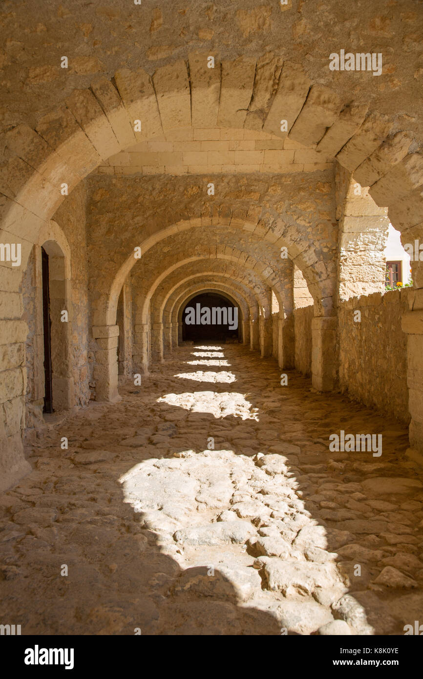 Holy Monastery of Arkadi,Crete Stock Photo
