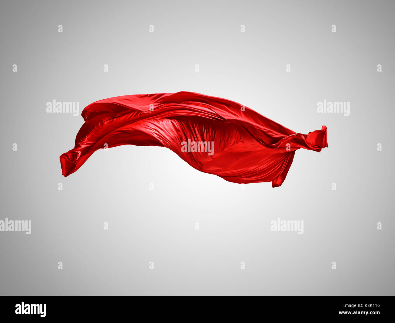 Smooth elegant red transparent cloth separated on white background. Texture  of flying fabric. Very high resolution image Stock Photo - Alamy