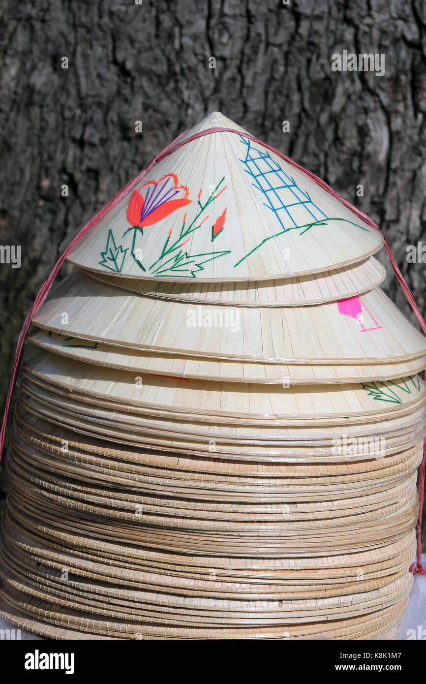 Vietnamese hats for sell. ho chi minh city. vietnam Stock Photo - Alamy