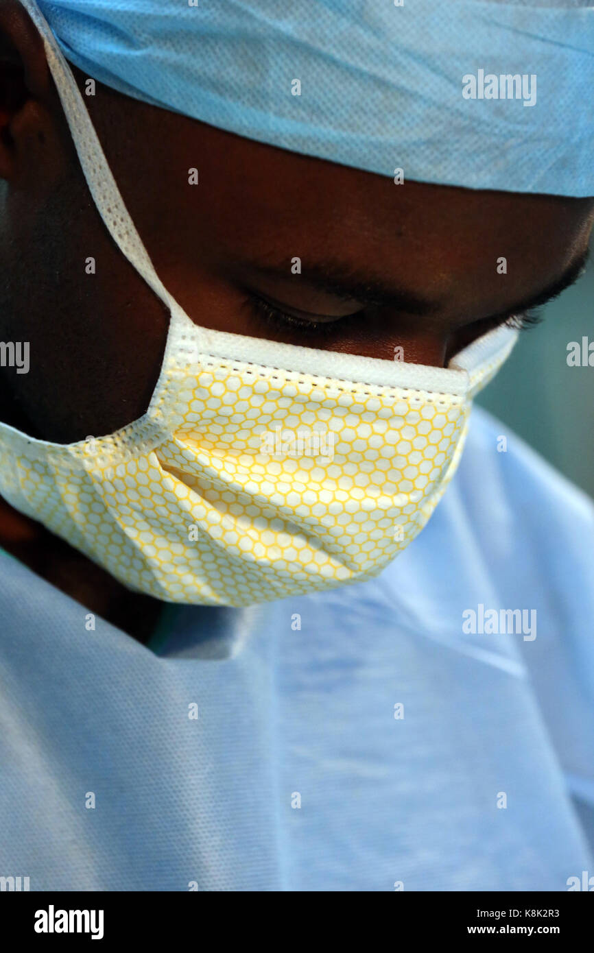 Africa. sotouboua hospital. operating theater. medical staff. togo. Stock Photo