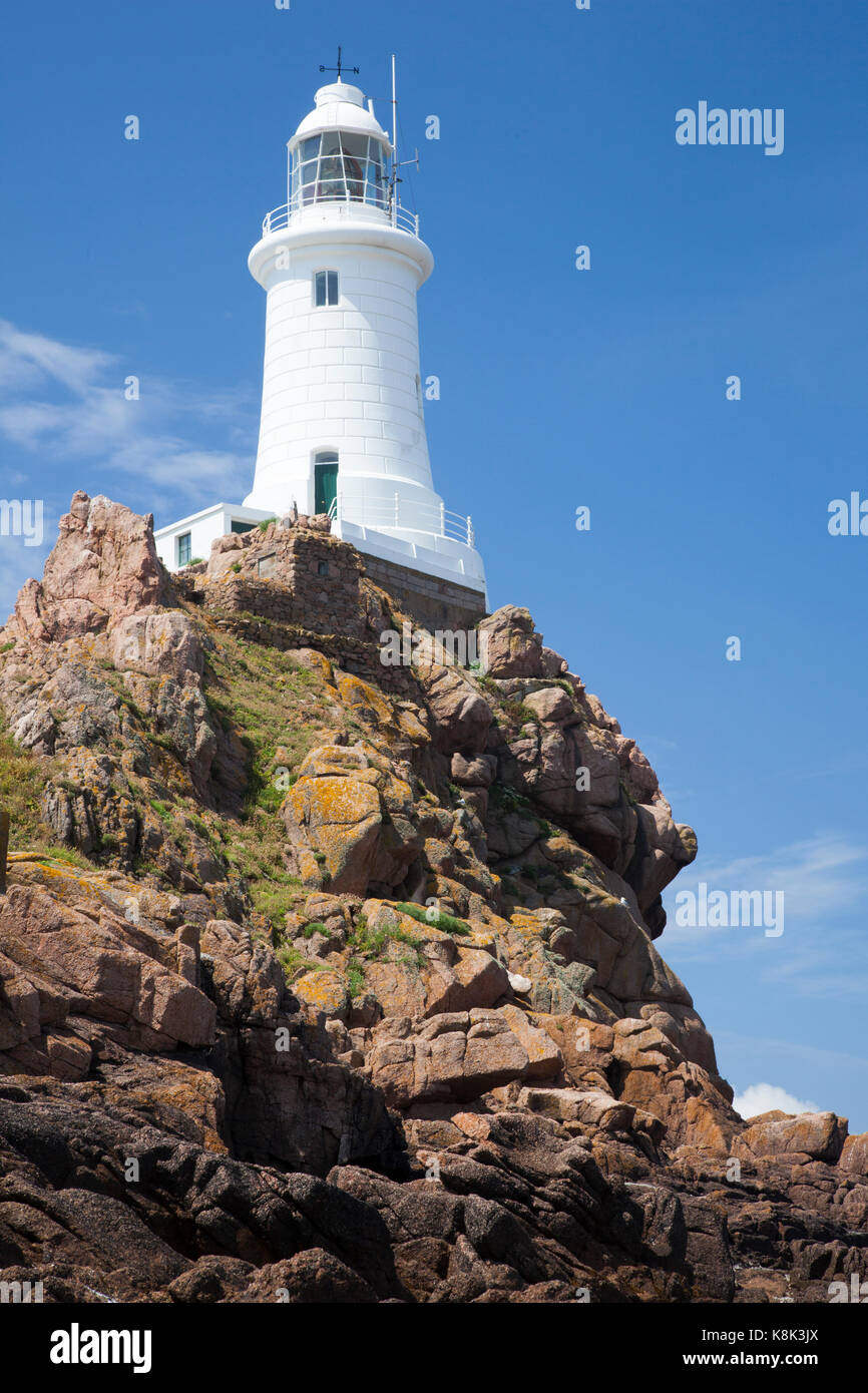 St Corbiere Lighthouse, Jersey Stock Photo - Alamy