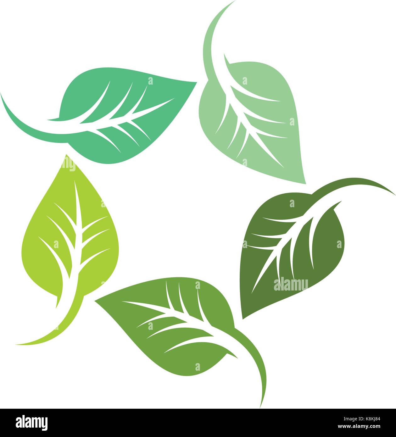 Logos of green tree leaf ecology nature element vector icon Stock ...