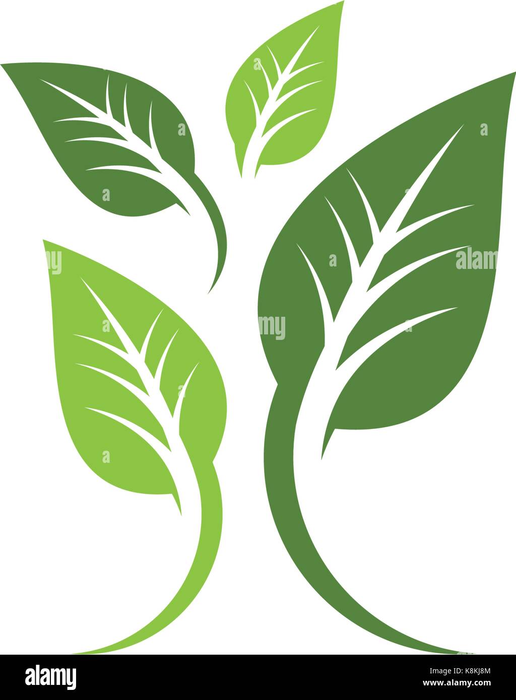 Logos of green tree leaf ecology nature element vector icon Stock ...
