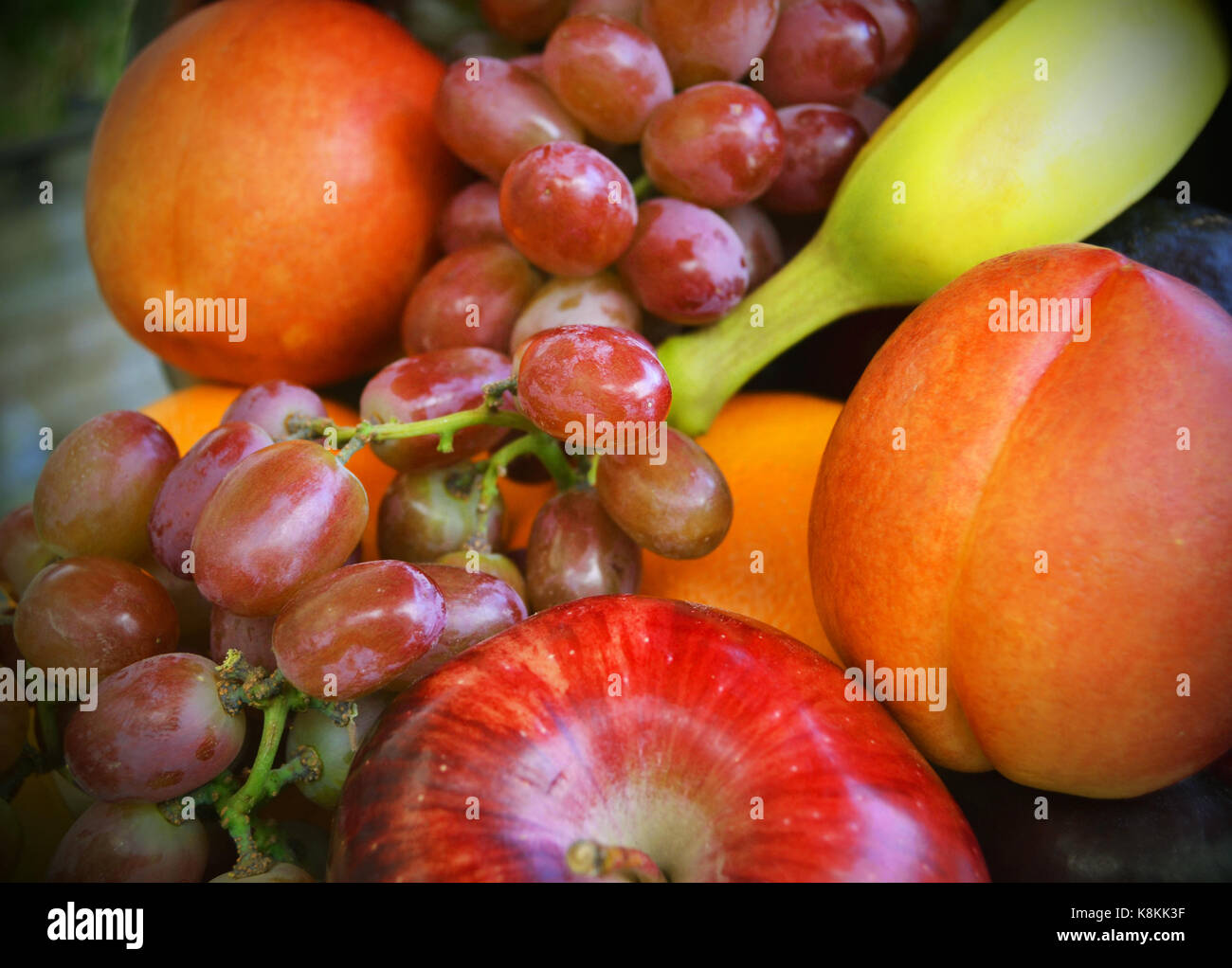 Fruit Bowl Close Up Stock Photo Alamy