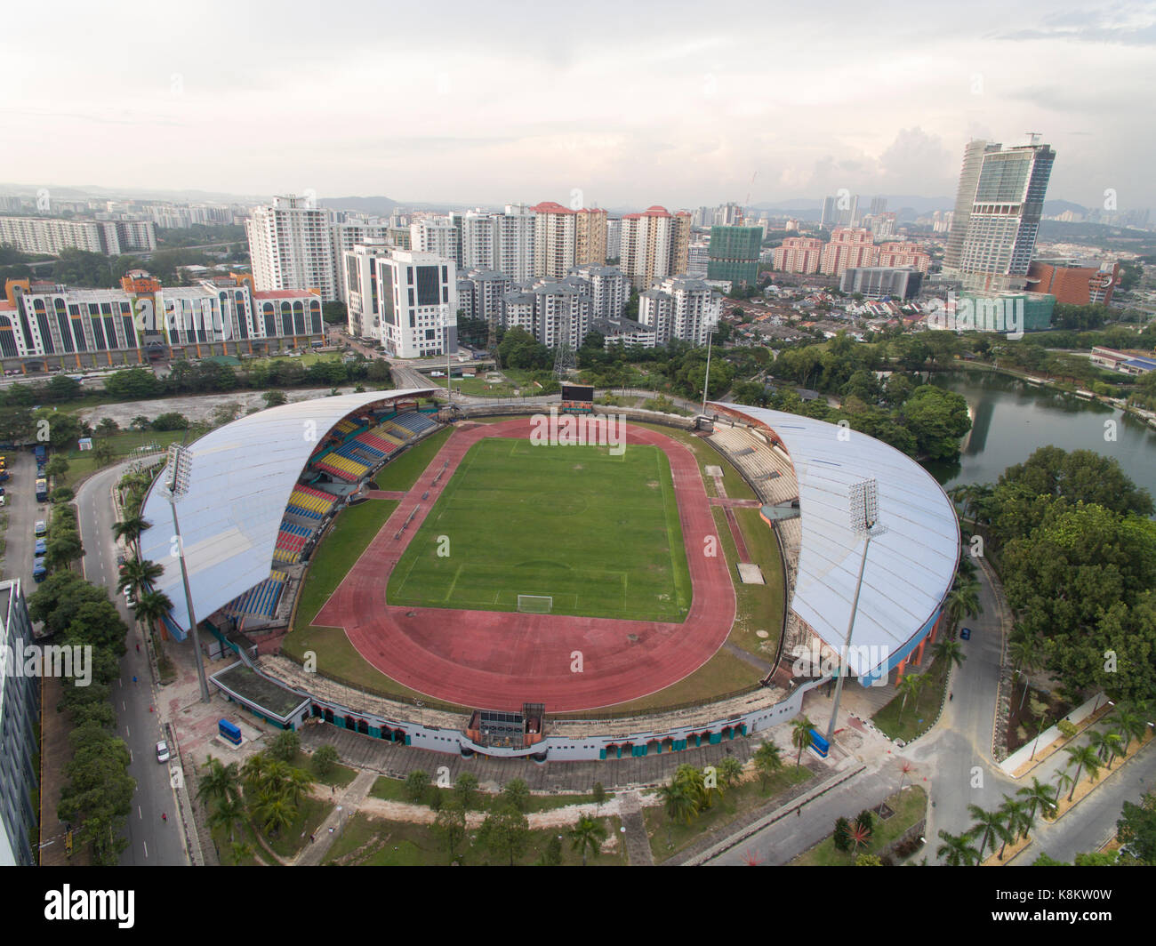 Petaling Jaya Selangor Malaysia February 17 Aerial View Of Stadium Mbpj Petaling Jaya Malaysia Stock Photo Alamy