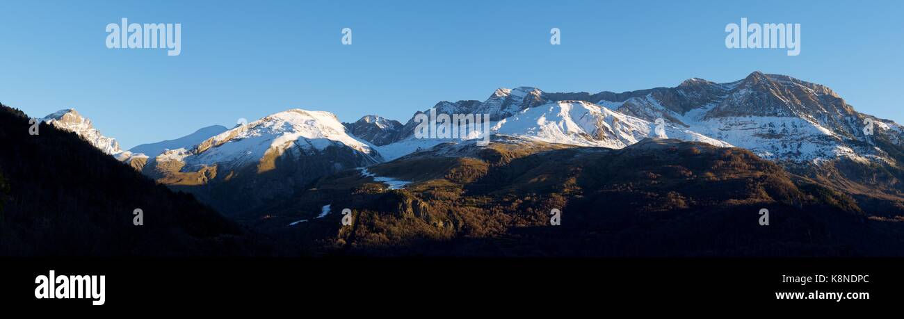 Tendenera Mountains in Tena Valley, Panticosa, Aragon, Huesca, Spain. Stock Photo
