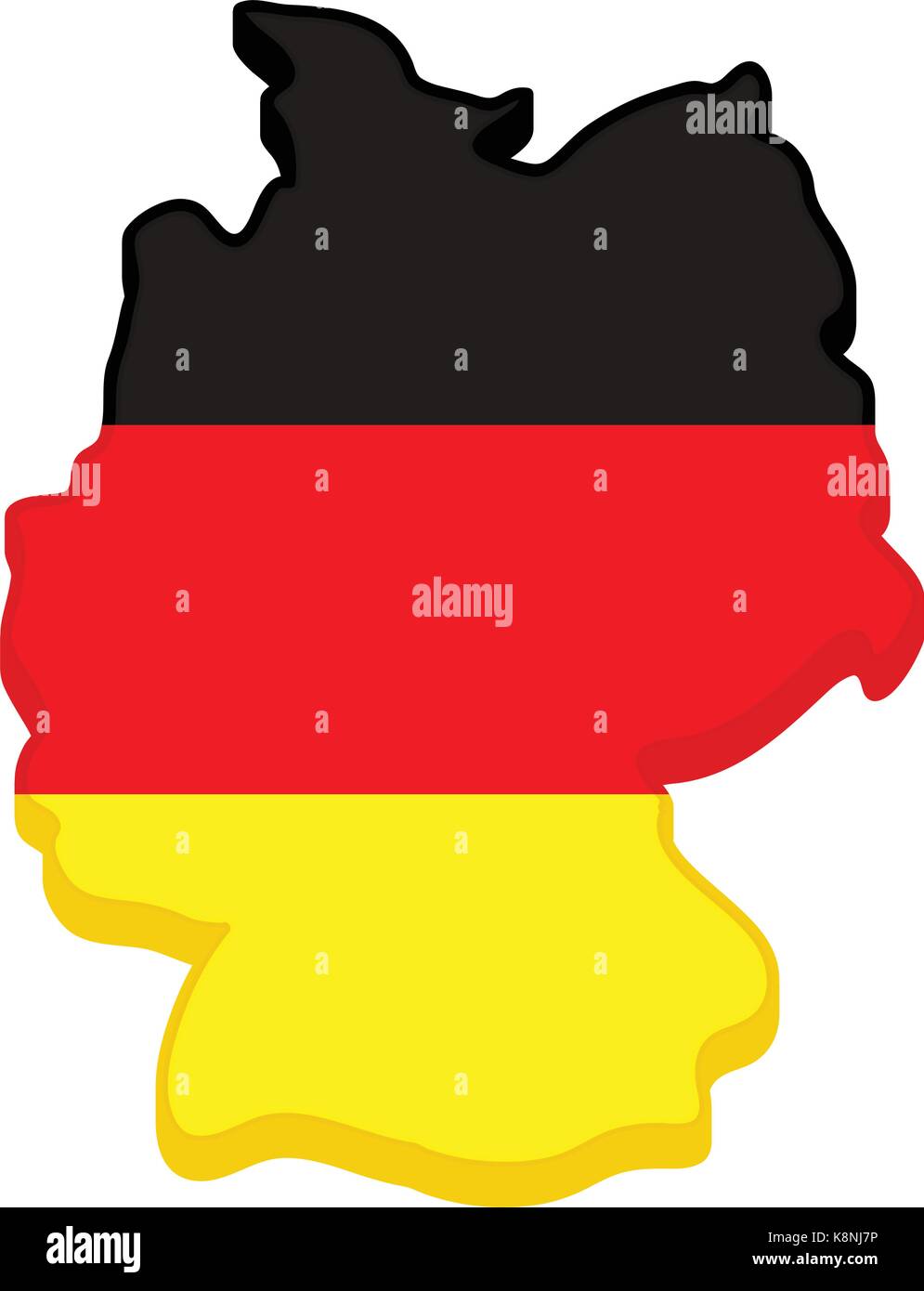 Germany Map Vector Symbol Icon Design German Flag Colors Stock Vector Image Art Alamy