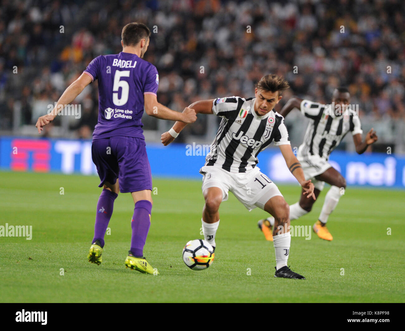 September 20, 2017 in Turin Allianz Stadium Soccer match Juventus F.C. vs A.C.F. Fiorentina In September 20, 2017 in Turin Allianz Stadium Soccer match Juventus F.C. vs A.C.F. Fiorentina In