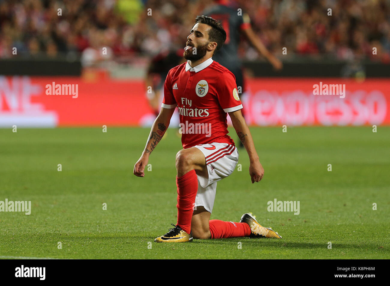 Lisbon, Portugal. 20th Sep, 2017. Benfica's forward Rafa Silva from Portugal during the Portuguese Cup 2017/18 match between SL Benfica v SC Braga, at Luz Stadium in Lisbon on September 20, 2017. Credit: Bruno Barros/Alamy Live News Stock Photo