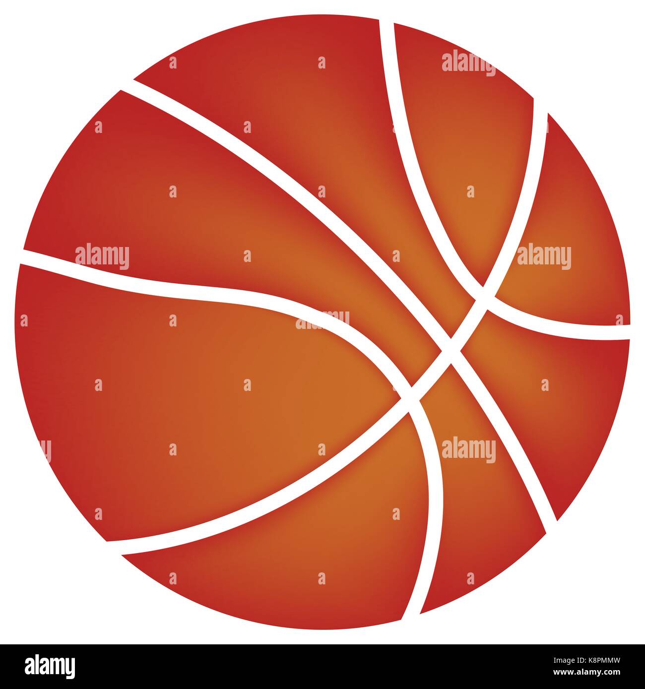 Vector Basketball isolated on a white background Stock Vector Image