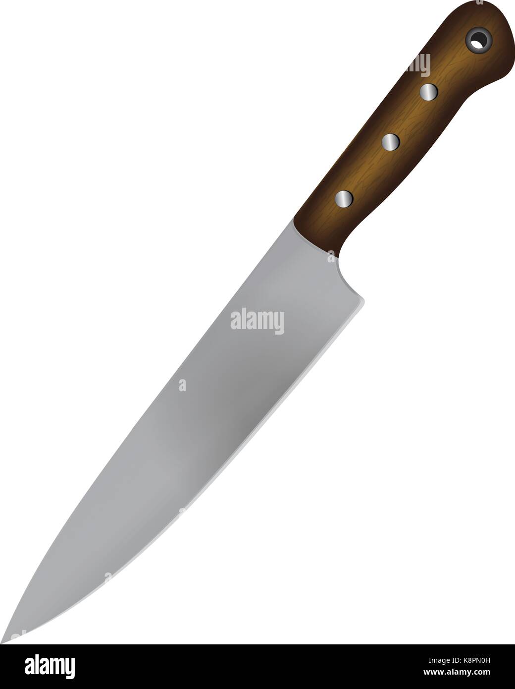 realistic kitchen knife vector illustration Stock Vector Image & Art