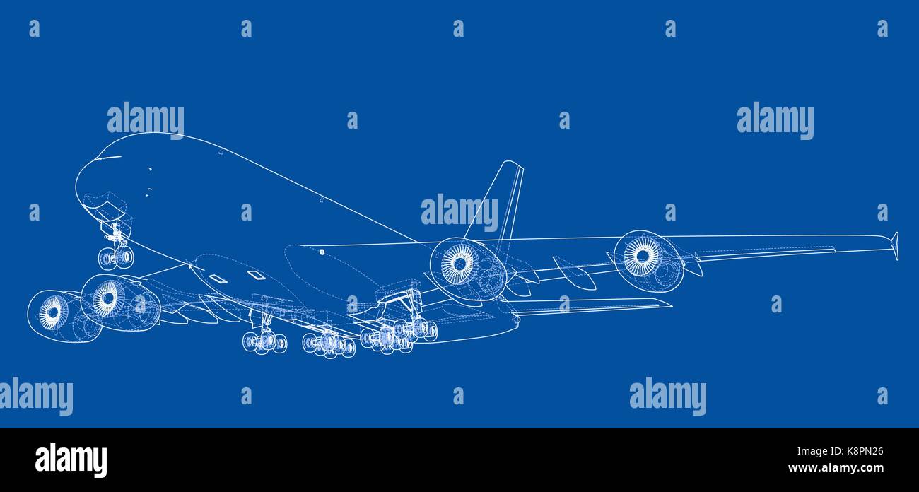 Passenger aircraft. Vector Stock Vector Image & Art - Alamy