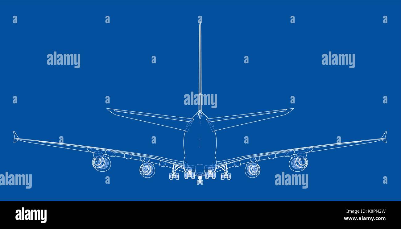 Passenger aircraft. Vector Stock Vector Image & Art - Alamy
