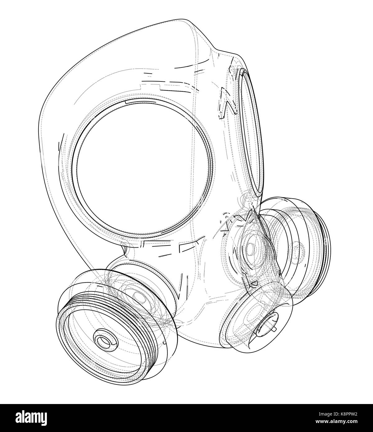 Gas mask. Vector Stock Vector Image & Art Alamy