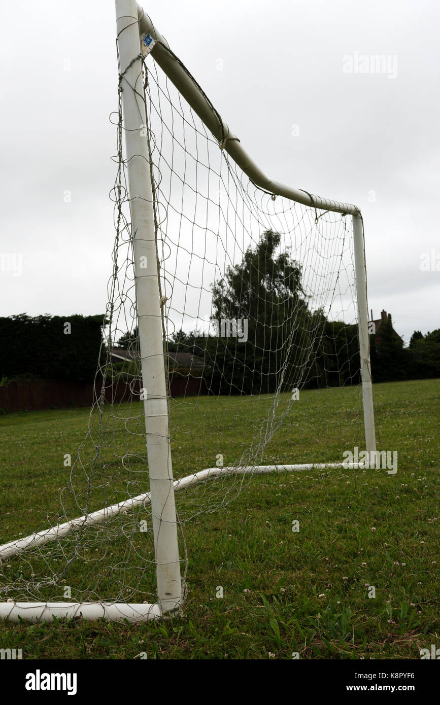 Football goalposts Stock Photo