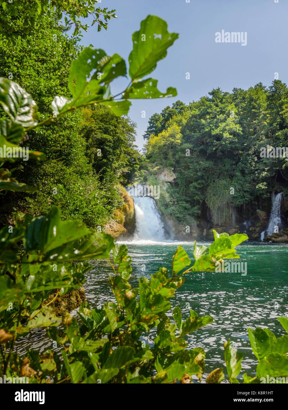 Waterfall Croatia Stock Photo