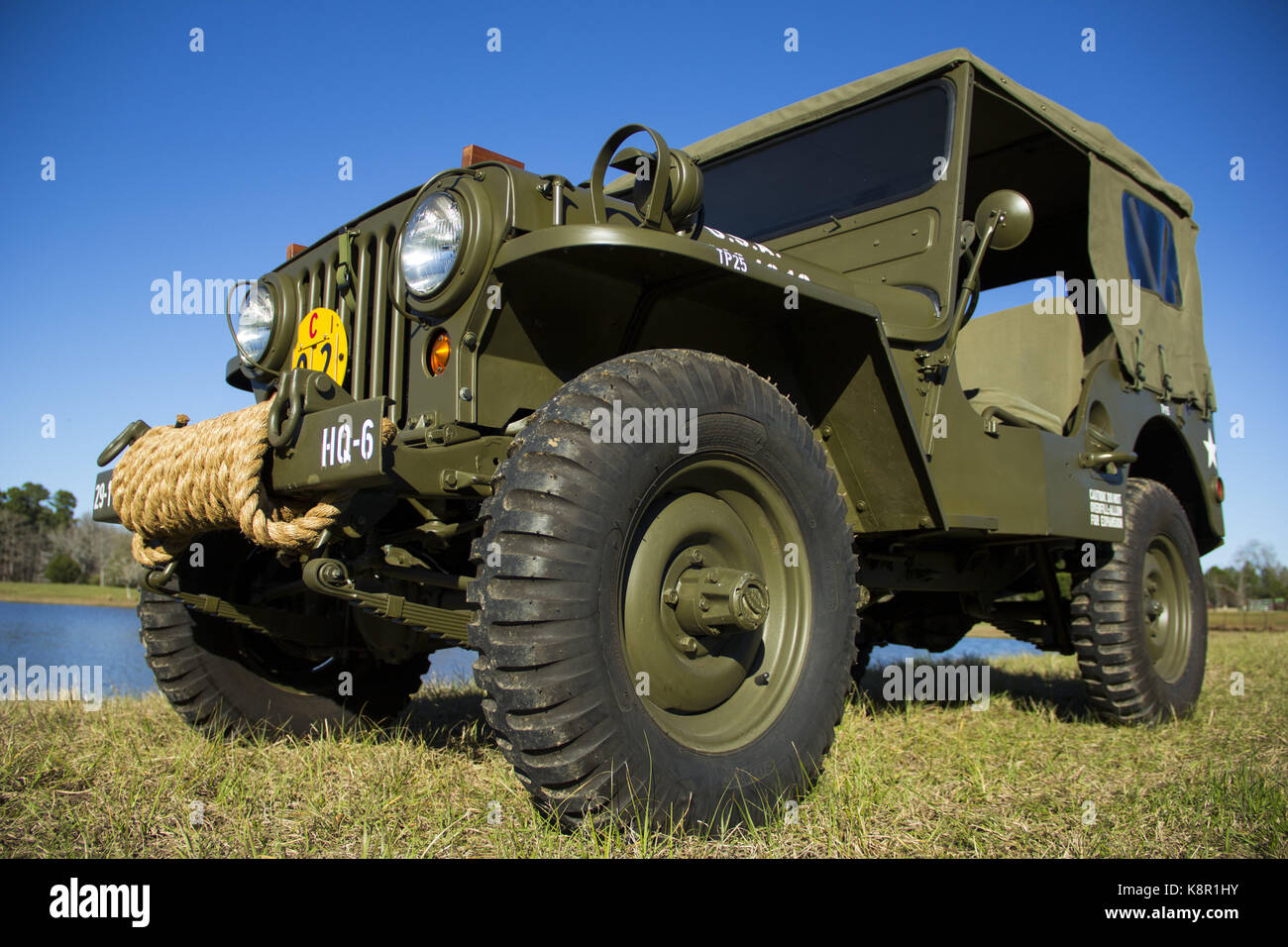 The Willys M38 Army Jeep Stock Photo