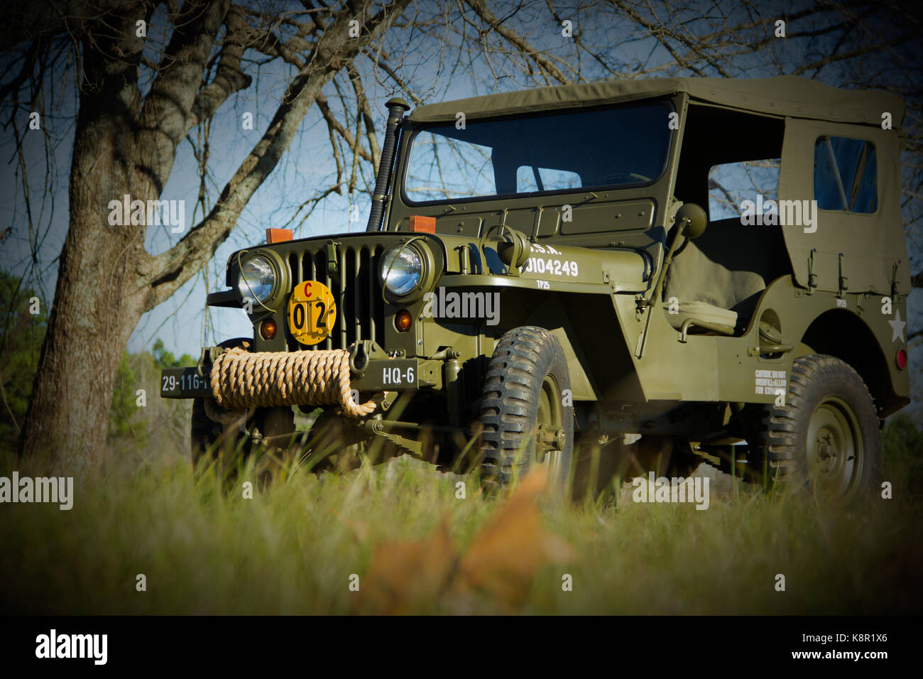 The Willys M38 Army Jeep Stock Photo