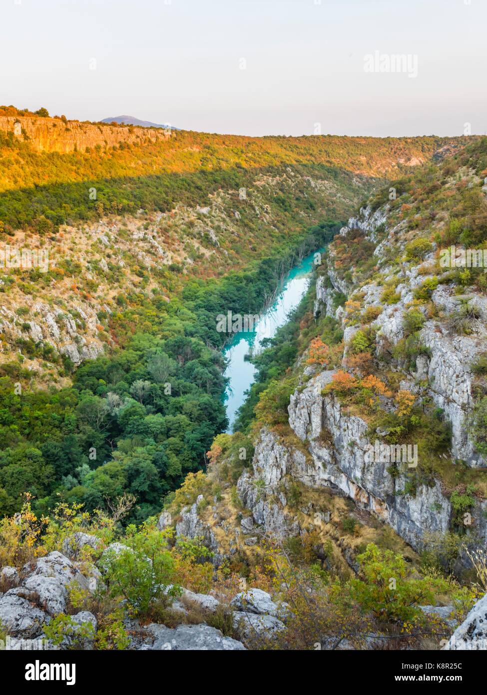 Manojlovac waterfall area in Croatia Stock Photo