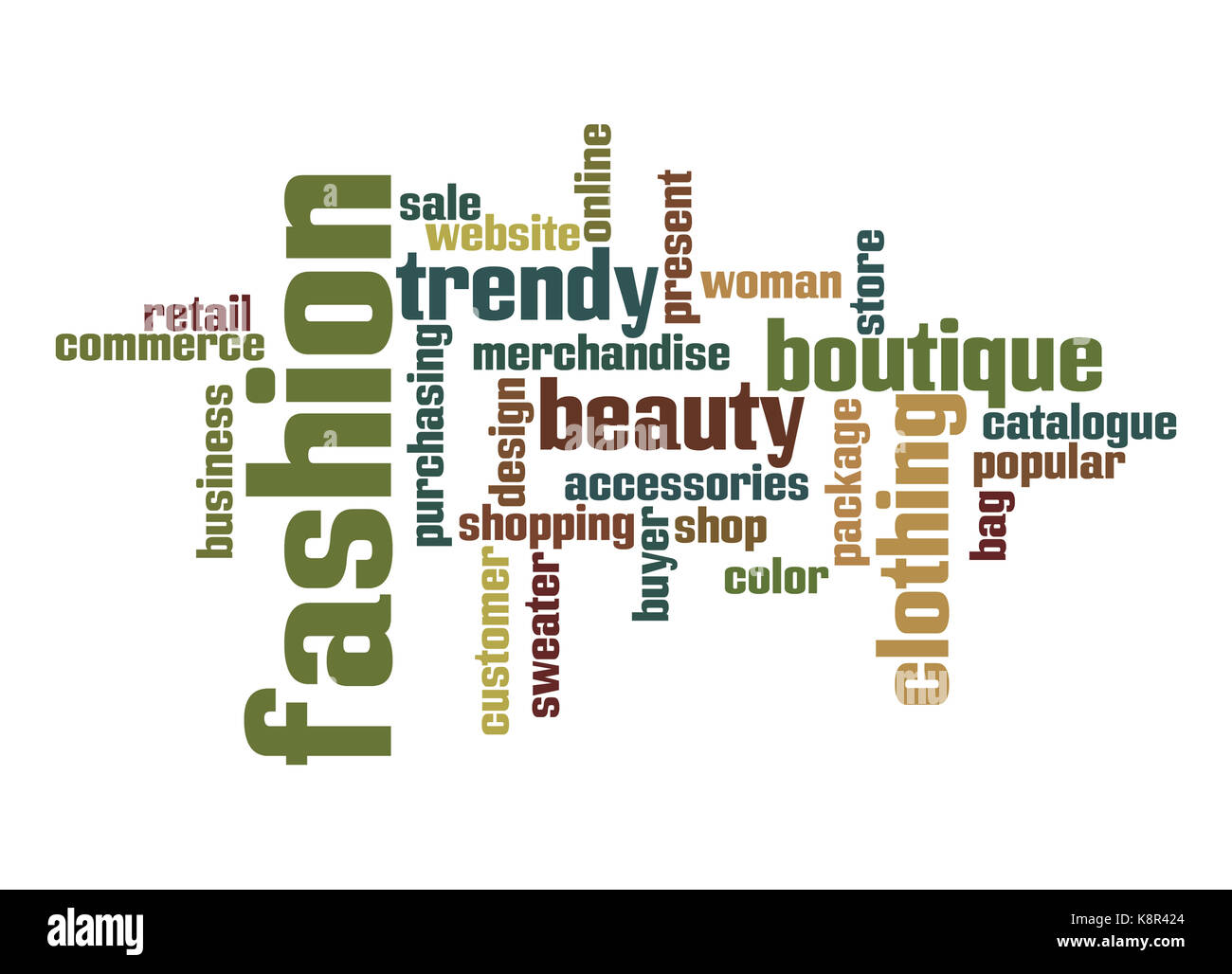 Fashion Industry Word Cloud Stock Photo Alamy