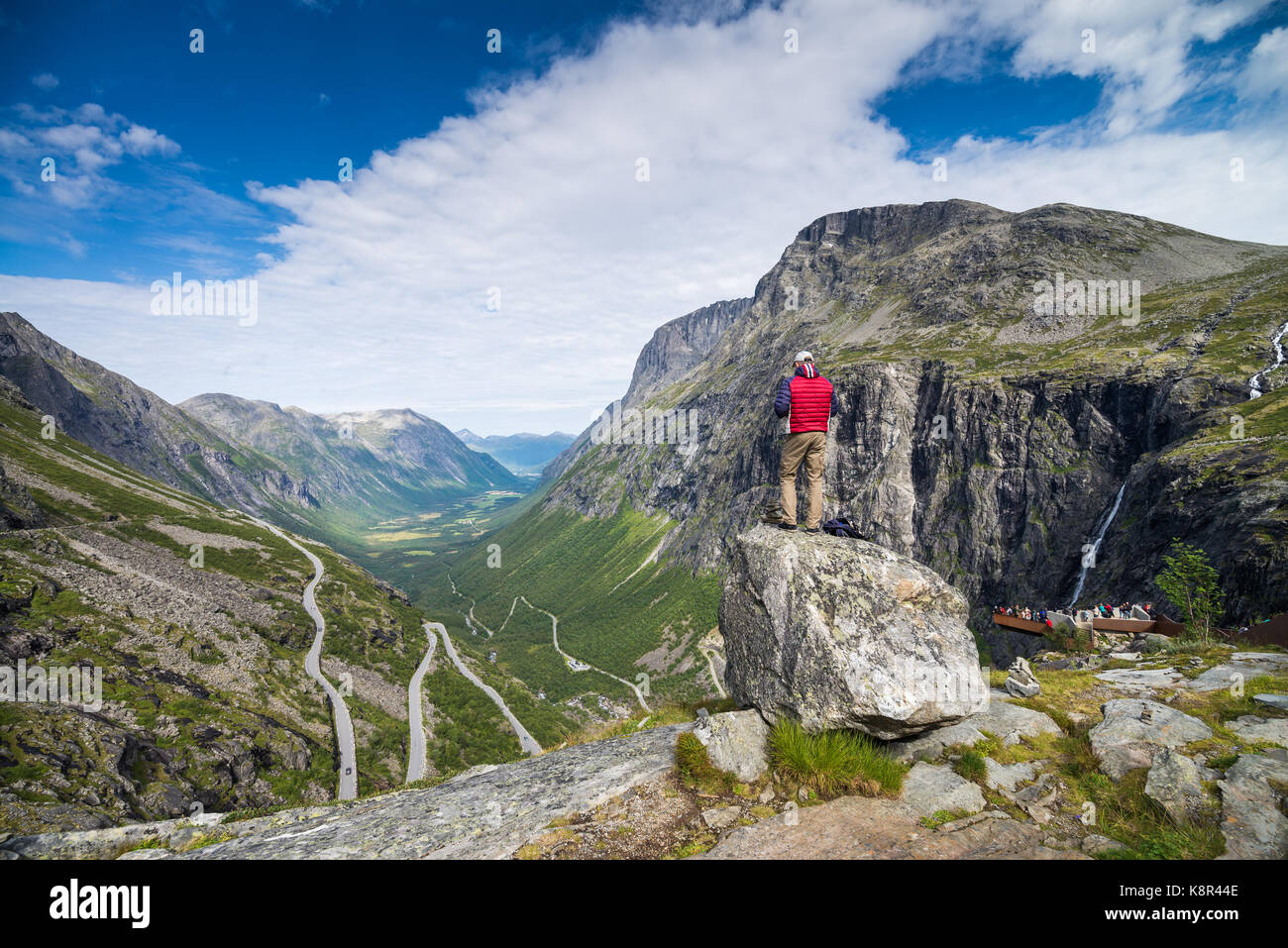 Trollstigen near Andalsnes, Norway, Scandinavia, Europe Stock Photo