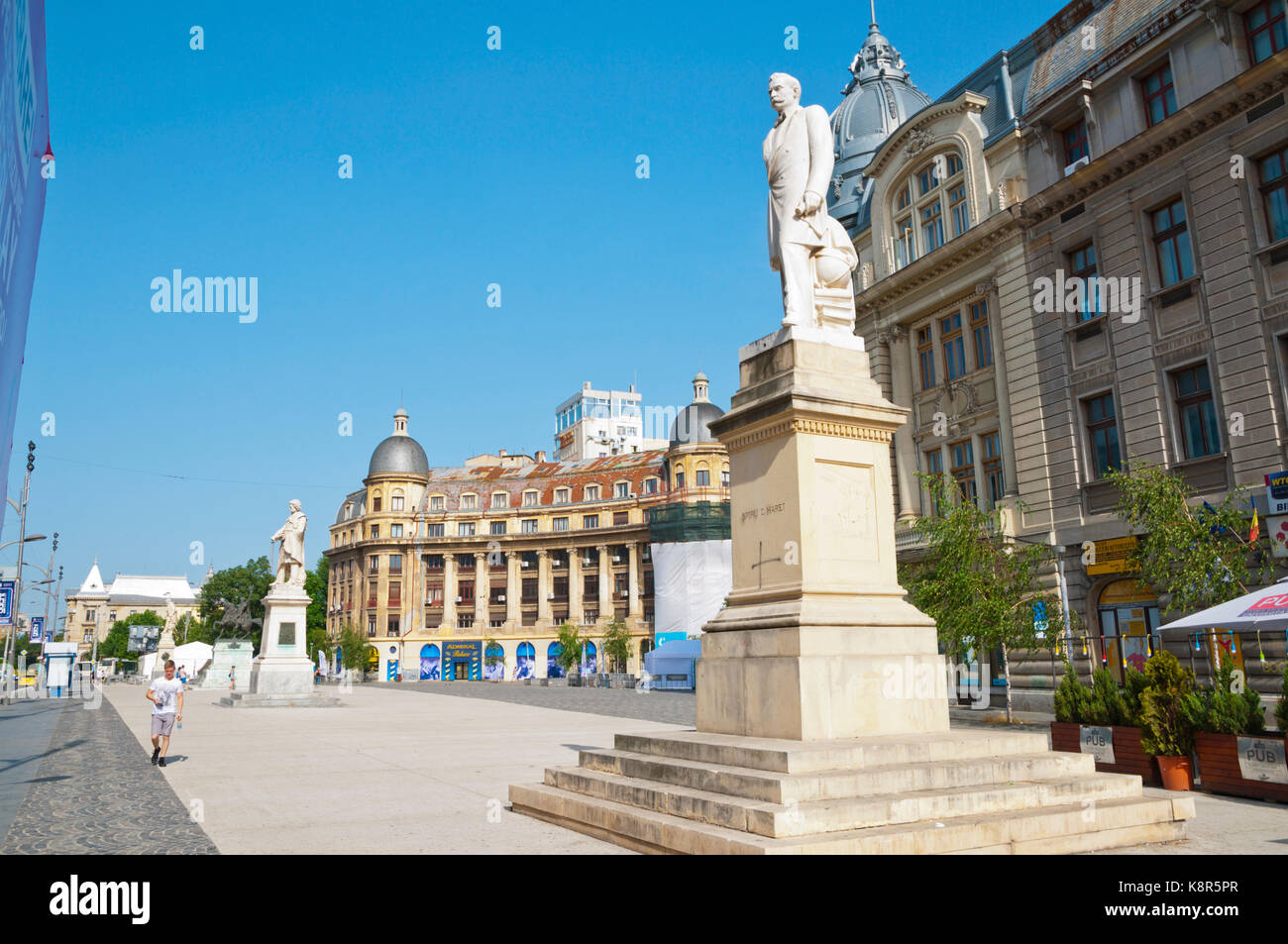 Piata Universitatii, old city, Bucharest, Romania Stock Photo