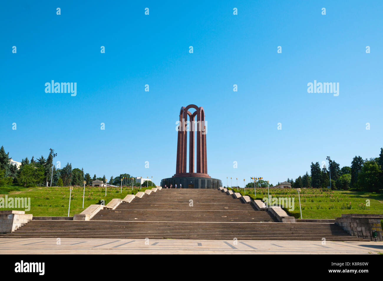 Mauseleum, Memorialul Eroilor Neamului, Nation's Heroes' Memorial, Parcul Carol, Bucharest, Romania Stock Photo