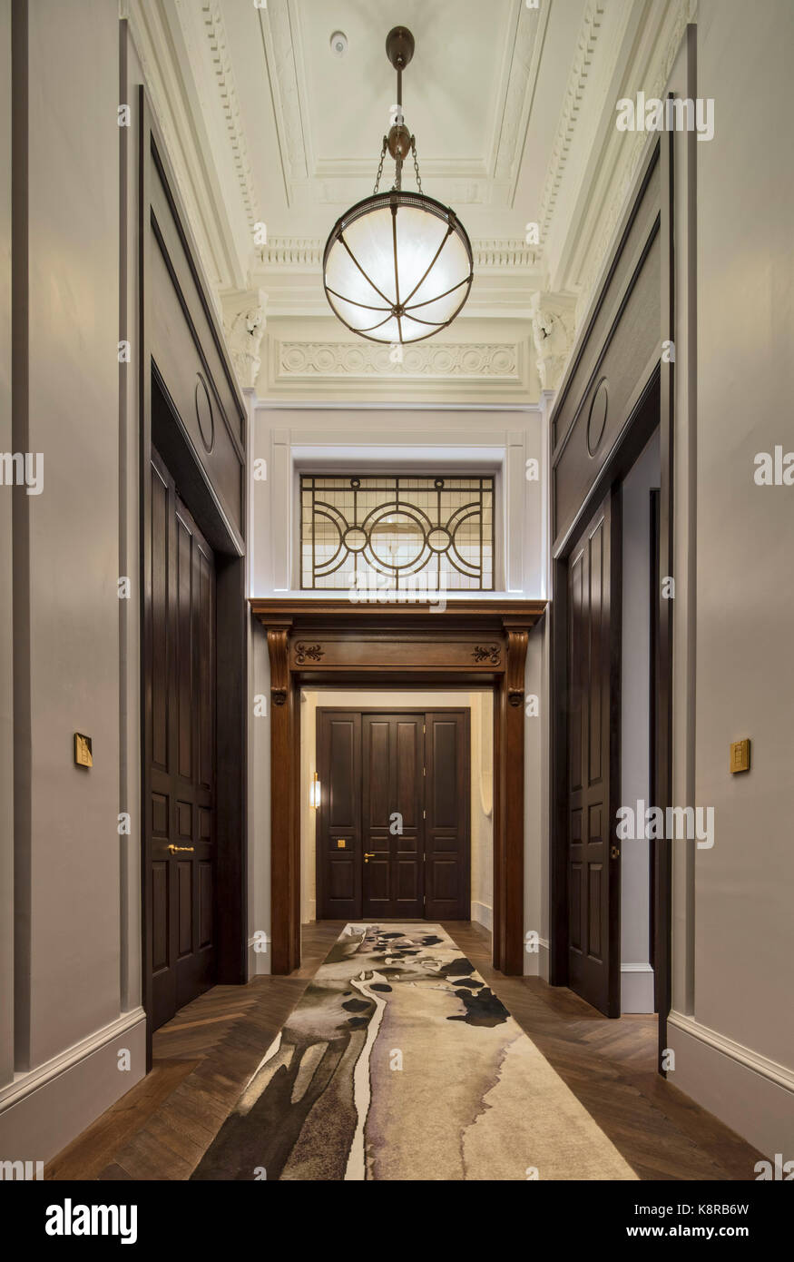 Entrance to luxury room suite. Ten Trinity Square - Four Seasons Hotel,  City of London, United Kingdom. Architect: Aukett Swanke, 2017 Stock Photo  - Alamy