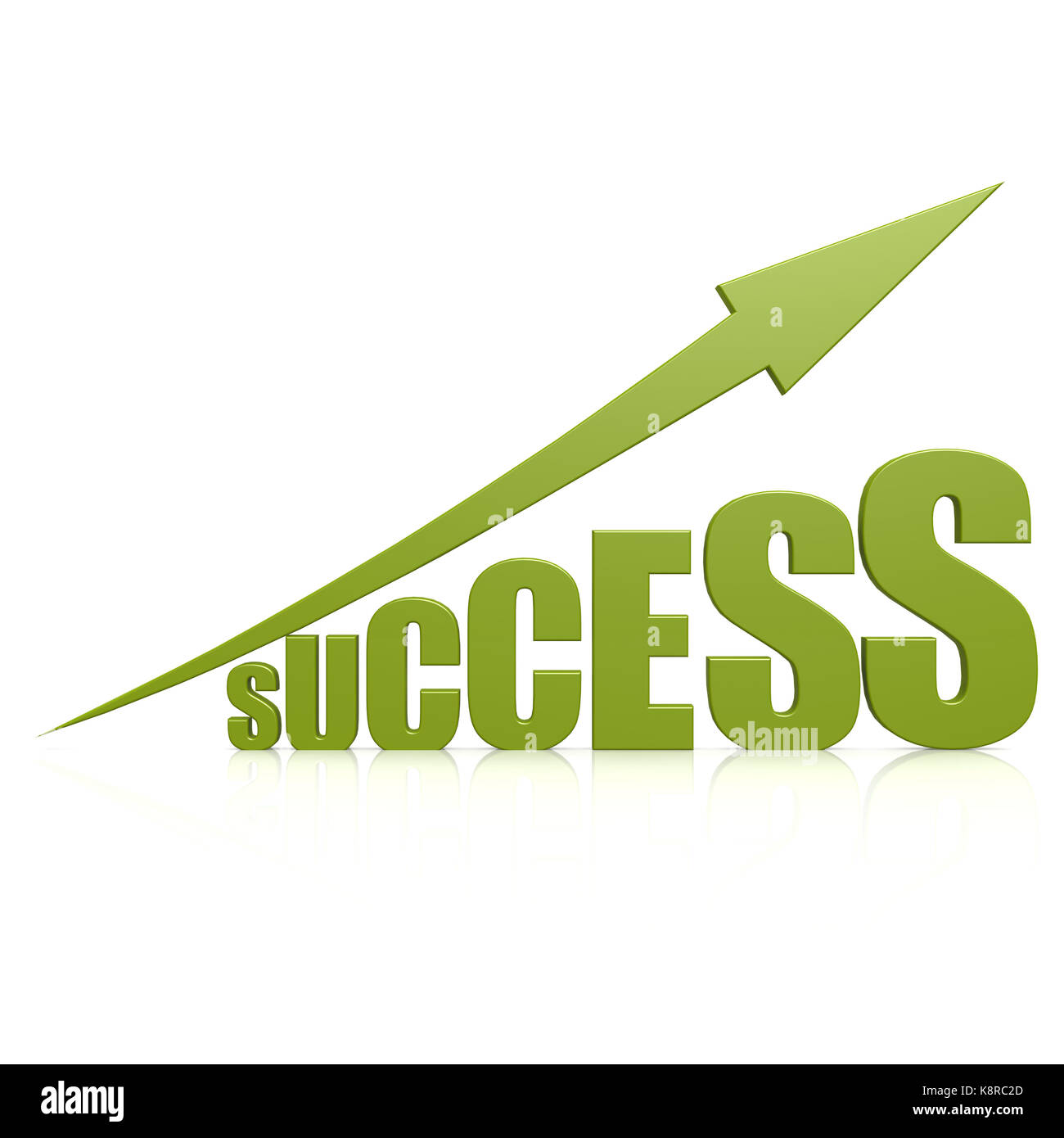 Success green arrow Stock Photo - Alamy
