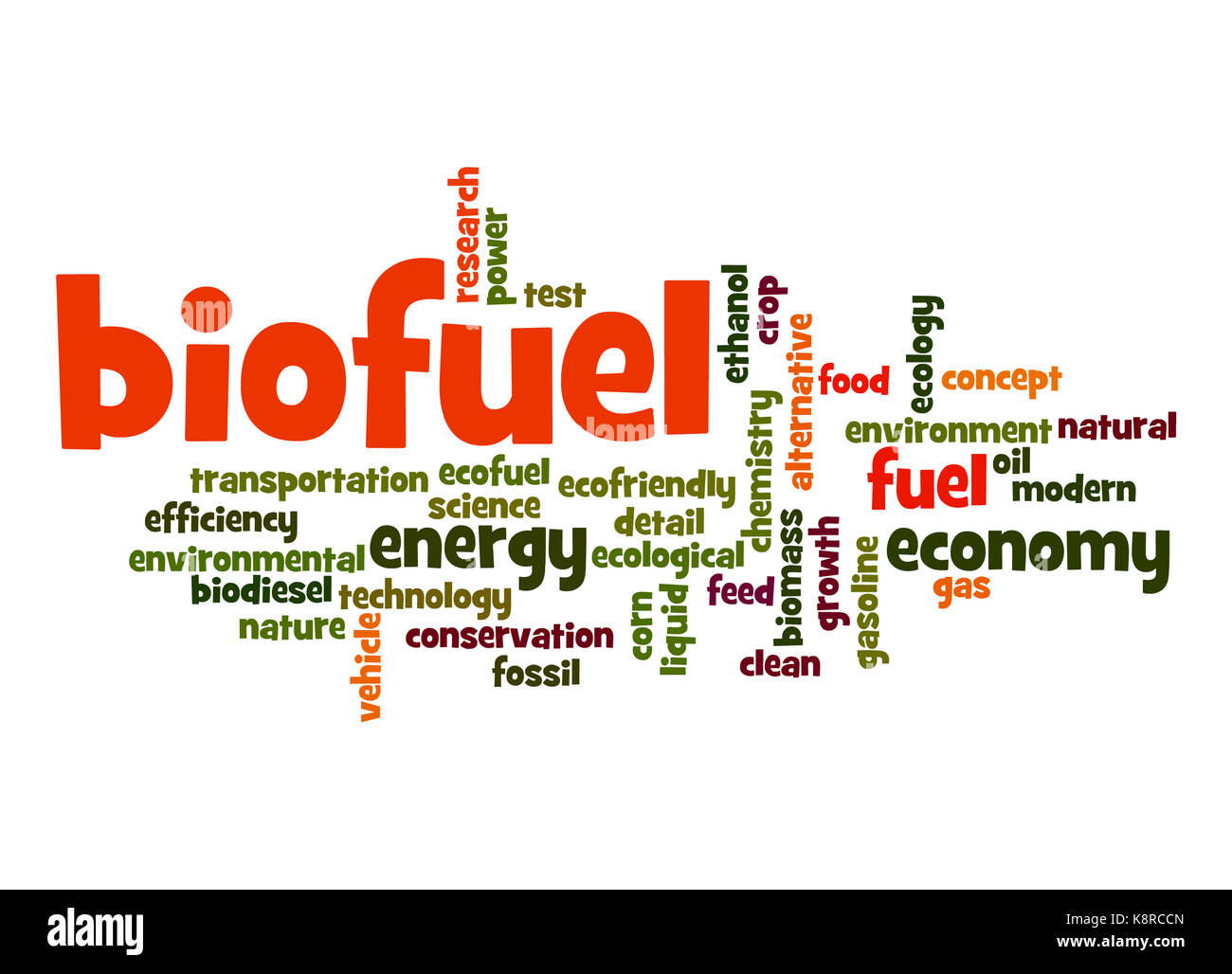 Biofuel word cloud Stock Photo Alamy