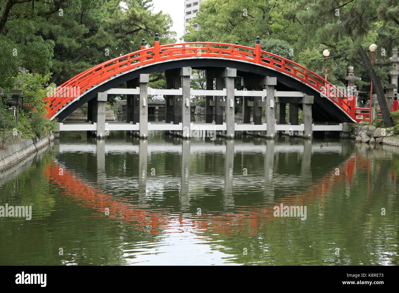 Bridge to Sumiyoshi taisha shrine Stock Photo - Alamy