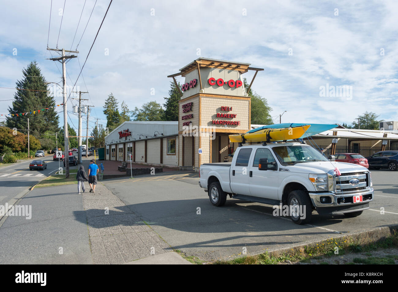 Co-op supermarket in Ucluelet, British Columbia, Canada (September 2017) Stock Photo