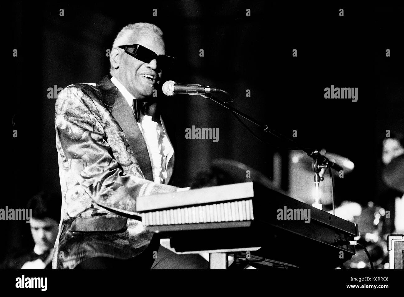 American singer Ray Charles give concert in Lyon, France Stock Photo ...