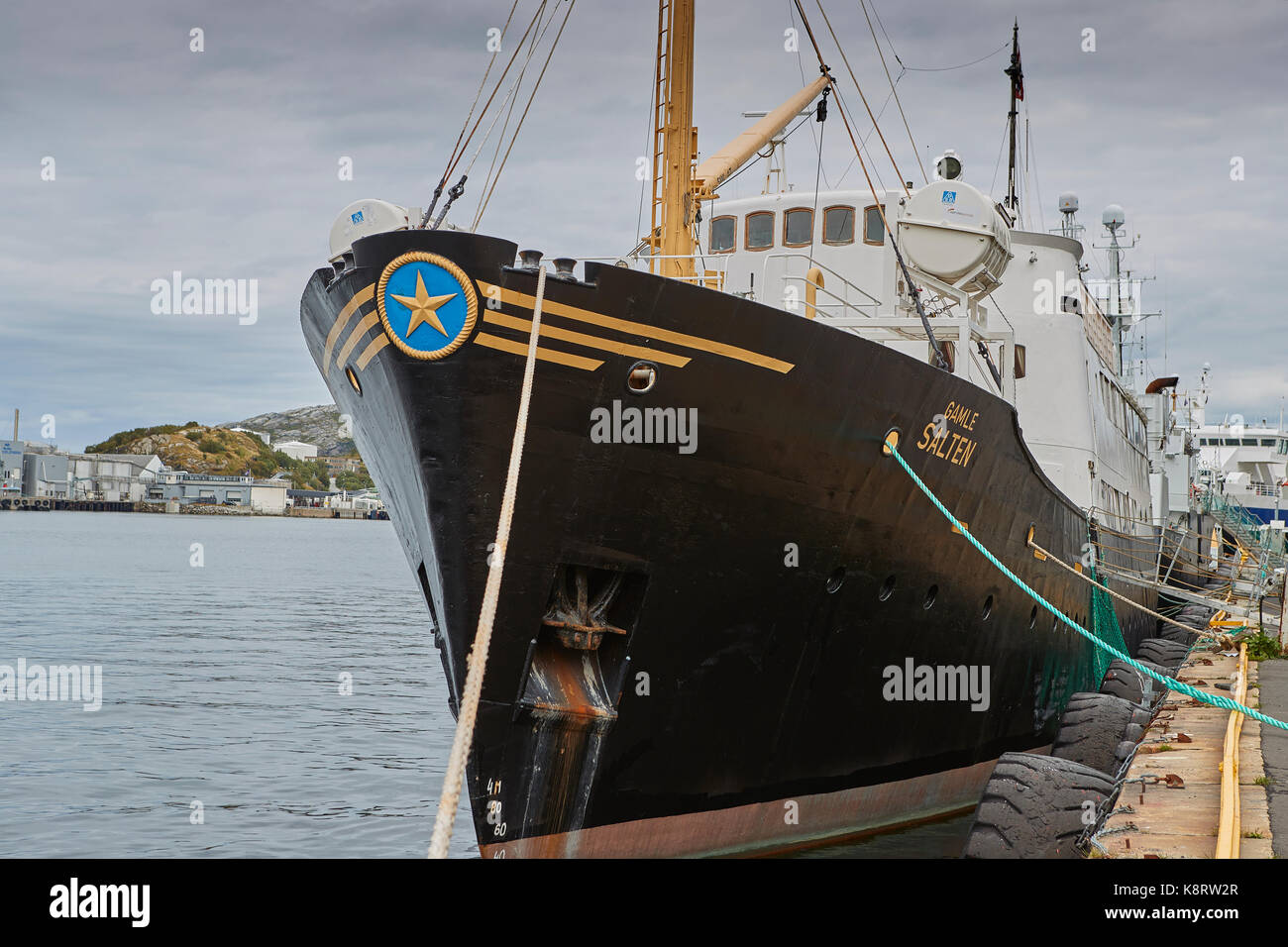 Historic Norwegian Ship, MS Gamle Salten, Moored In Bodø, Norway Stock  Photo - Alamy