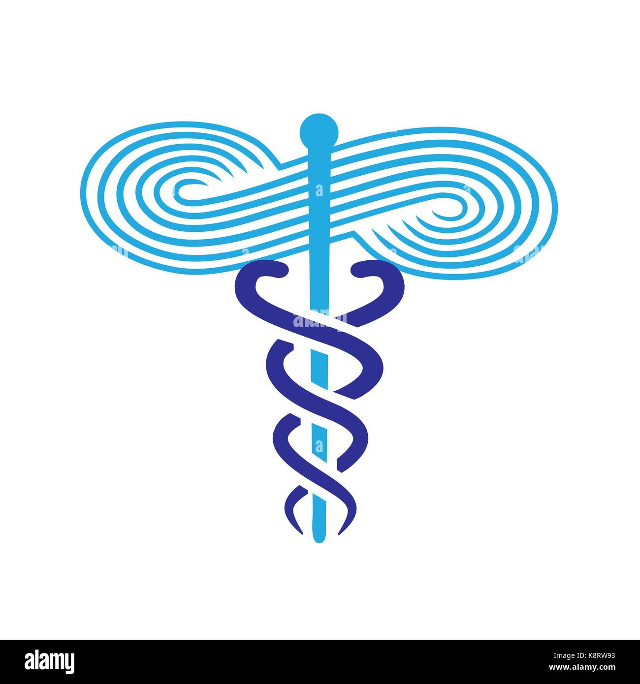 Respiratory Therapist Medical Symbol Icon RRT, RT or CRT Stock Vector