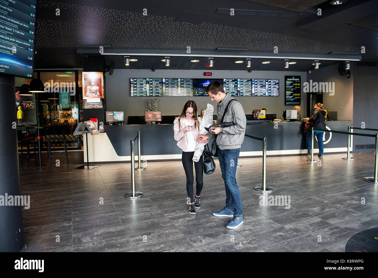 Going to the Movies Stock Photo