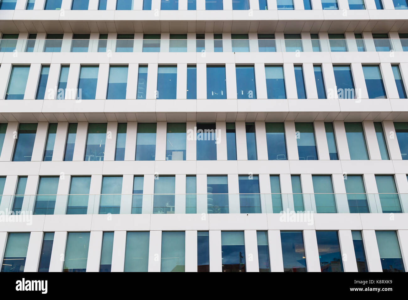 Modern facade of the building made of glass and concrete Stock Photo ...