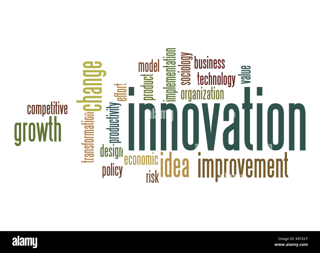 Innovation word cloud Stock Photo Alamy