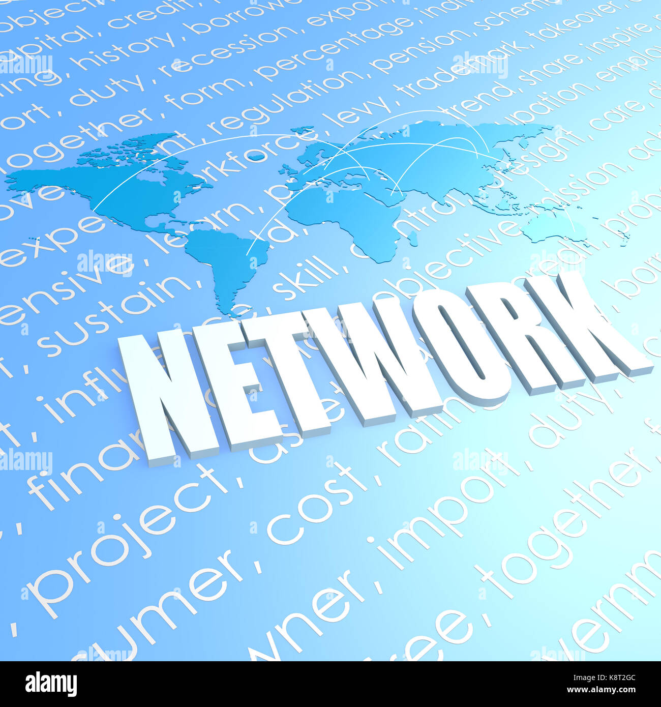 Network world map Stock Photo - Alamy